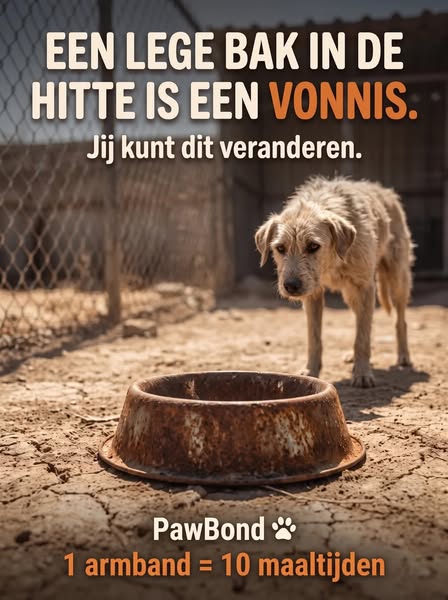 Jouw armband voedt 10 verlaten honden