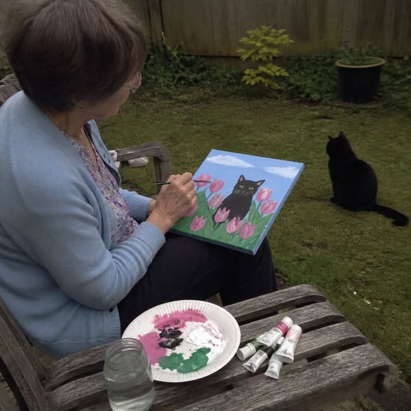 Learn The Modern Art Of Painting Dreamy Acrylic Cats