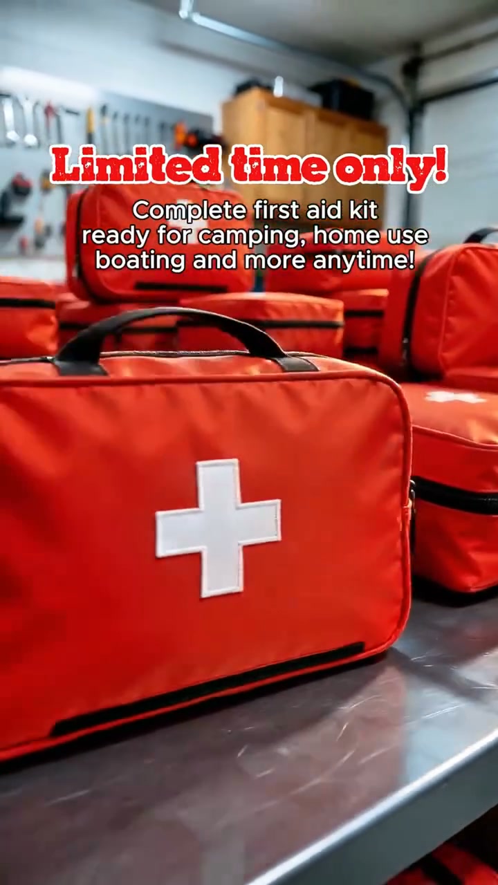 Waterproof Compact Trauma First Aid Kit | Emergency Safety For UK Home, Car & Camping