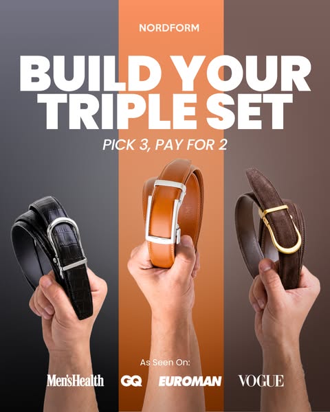 Pick your 3 favorite belts - save 33%