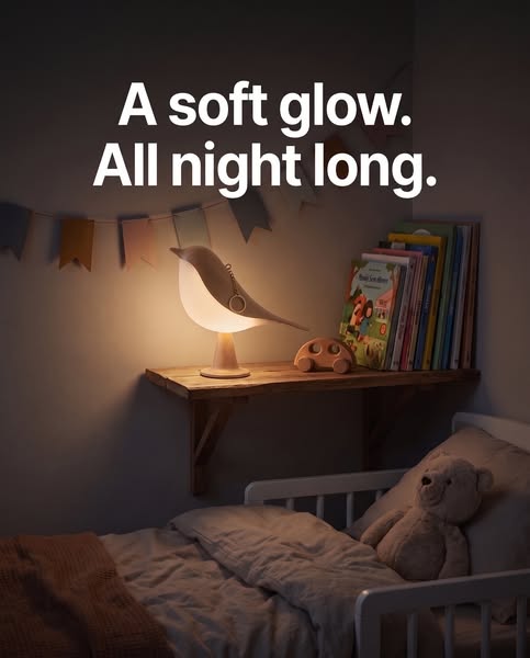 One tap on its head. Then it glows.