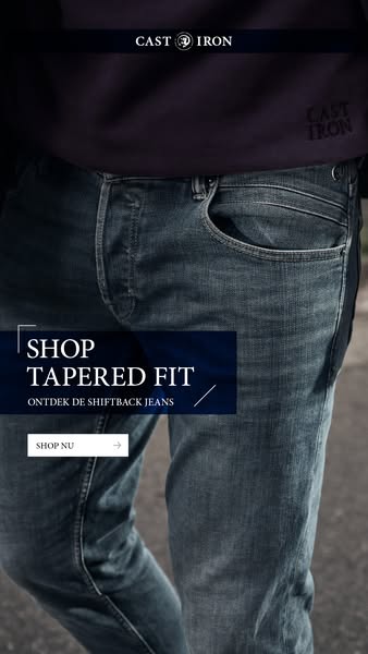 Shiftback tapered fit jeans