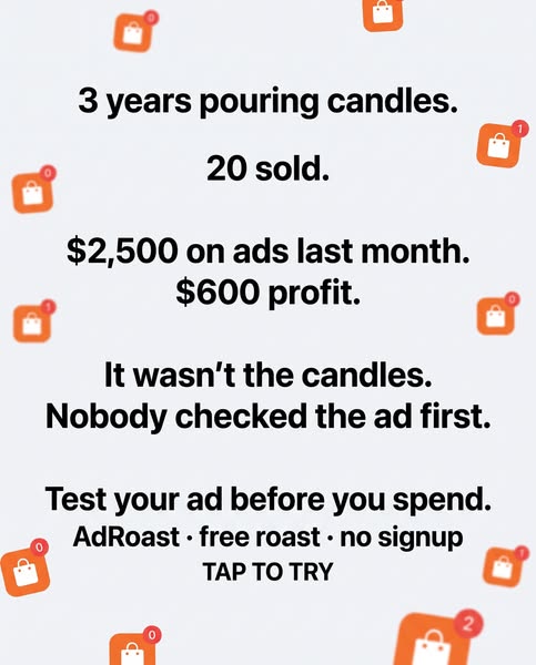 1,600 visitors, 0 sales? Check the ad.