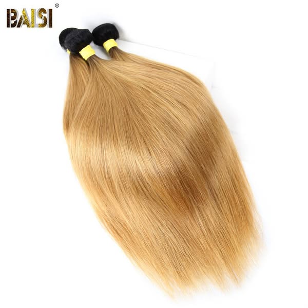 BAISI Eurasian Straight 1B/27# Color Hair Human Hair 10A Grade
