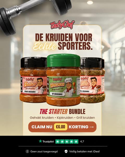 0% zout. 0% suiker. Vol smaak.