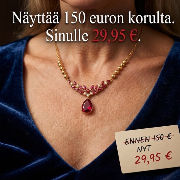 Näyttää 150€. Sinulle 29,95€.