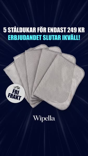 20 ståldukar för 498 kr + fri frakt