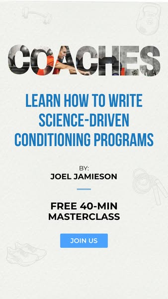 By conditioning expert Joel Jamieson