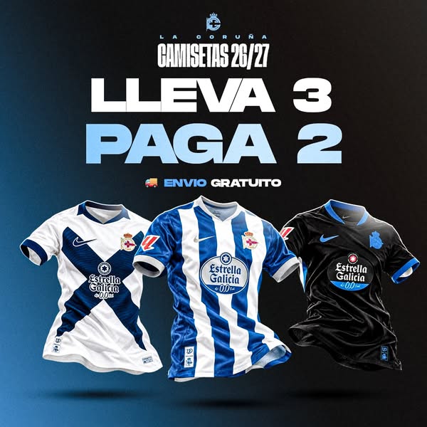 Camisetas del Depor 26/27