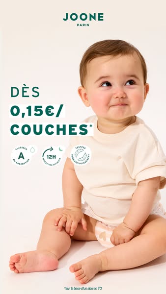 La couche à partir de 0,15 €