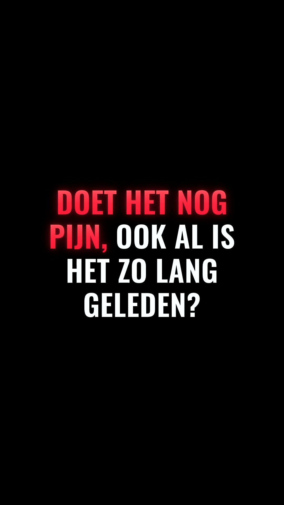 Half twee. Weer dat gesprek?
