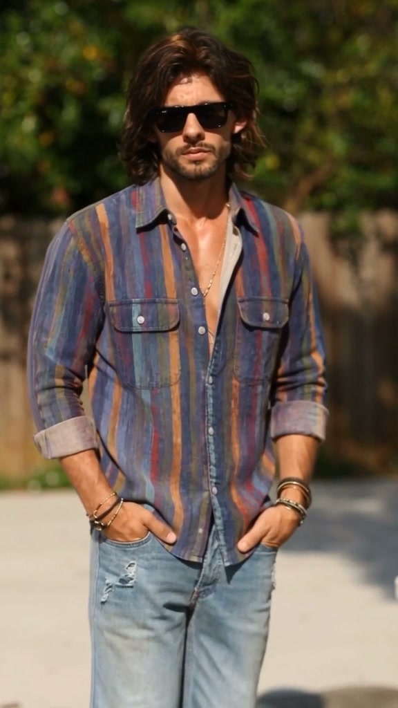 Soulfringe Men's Hippie Shirt