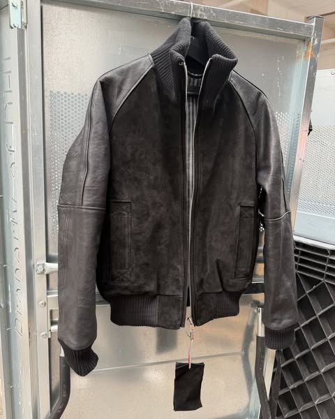 DUST ONE CUT LEATHER JACKET SUEDE