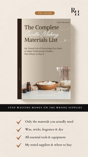 Candle Materials & Suppliers I Actually Use