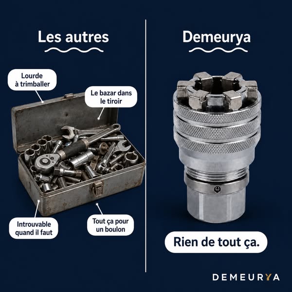 Une seule douille. Toutes les tailles.