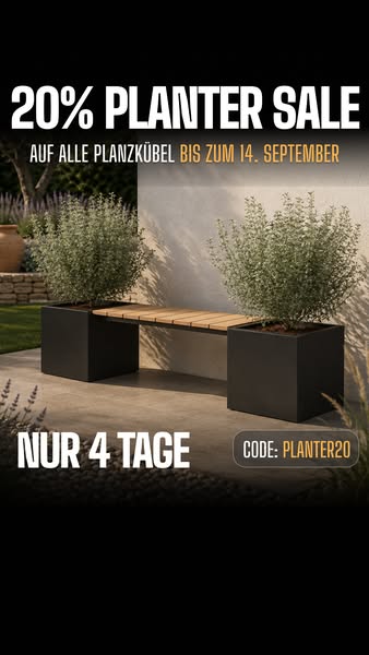 20 % auf alle Pflanzkübel