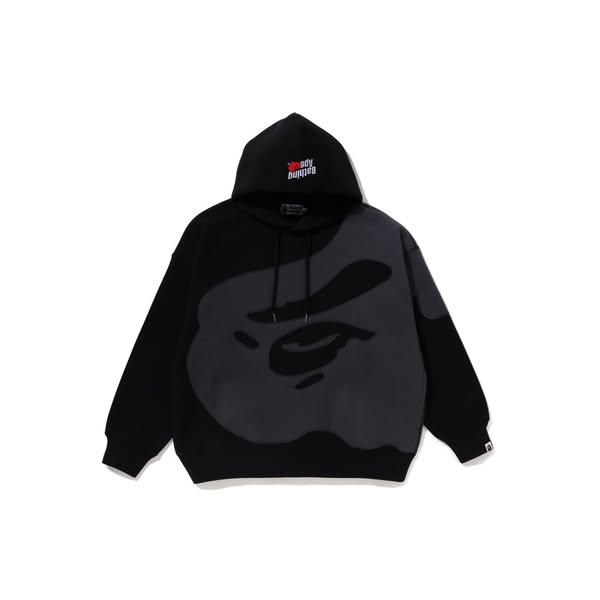 BAPE HEAD PATCH PULLOVER HOODIE MENS