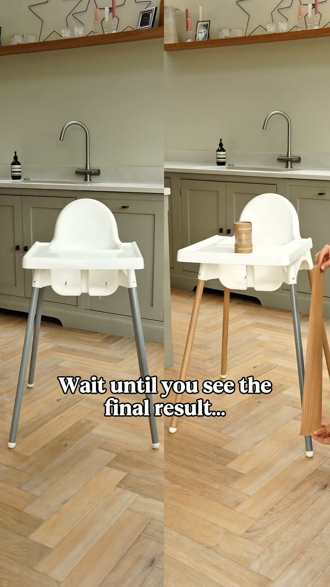 The £15 IKEA highchair… upgraded.