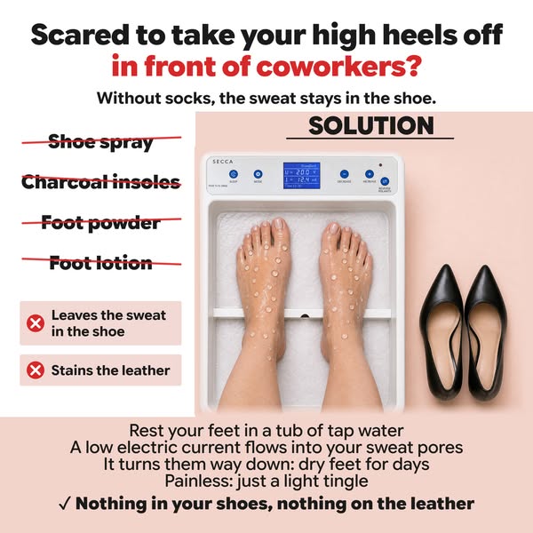 Hands and feet in one tub. Stop stacking products.