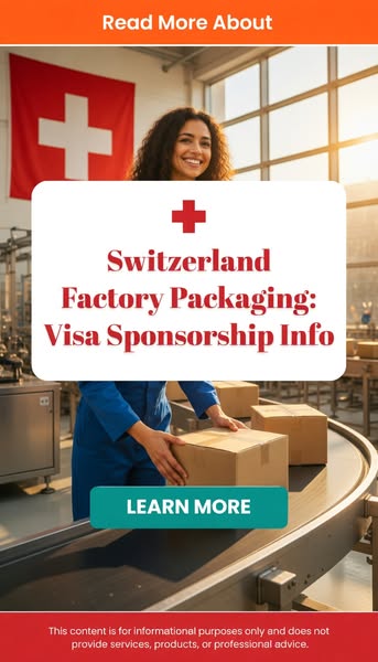 Switzerland Factory Packaging: Visa Sponsorship Info