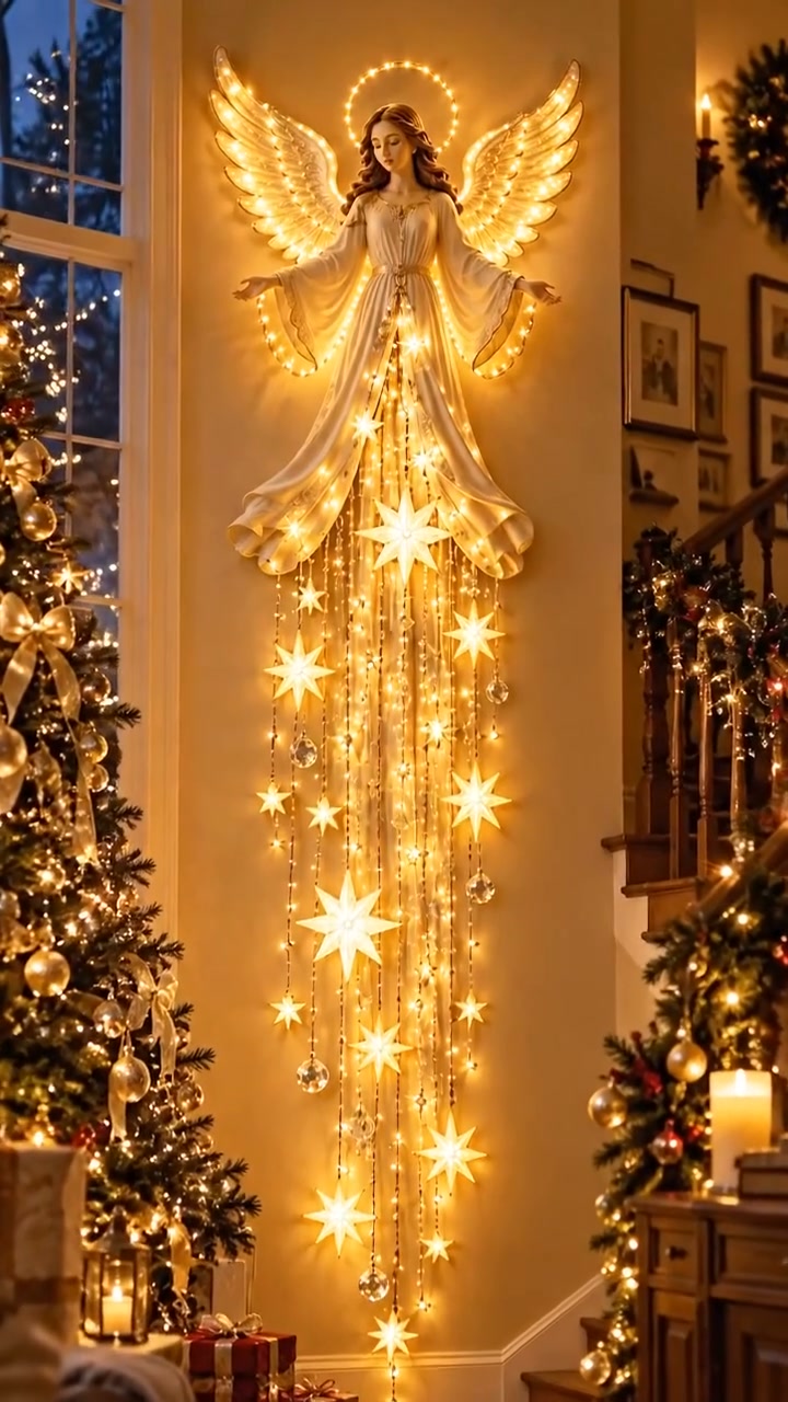 Turn an Empty Wall Into Christmas Magic
