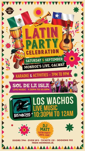 Latin Party Celebration @ Monroe's Live