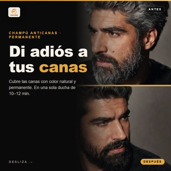 Adiós a las canas en una sola ducha