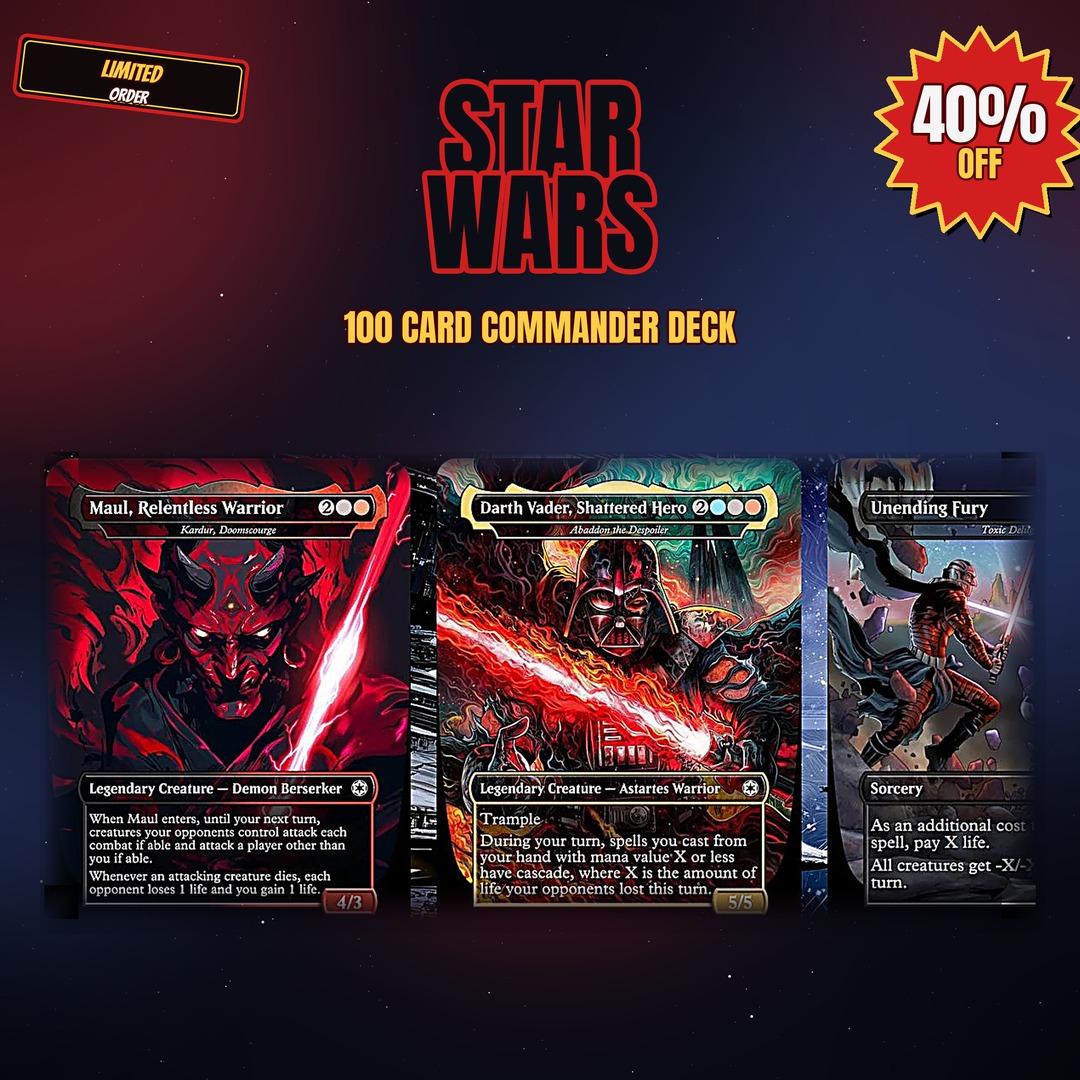 Star Wars Commander Deck — 100+ Cards