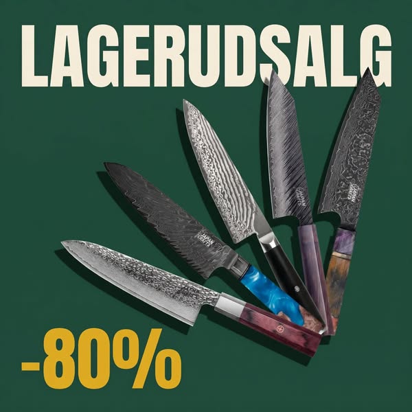 8 knive i én gaveæske