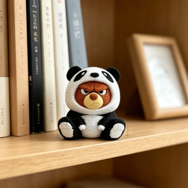 Panda Disguise Bear Figurine