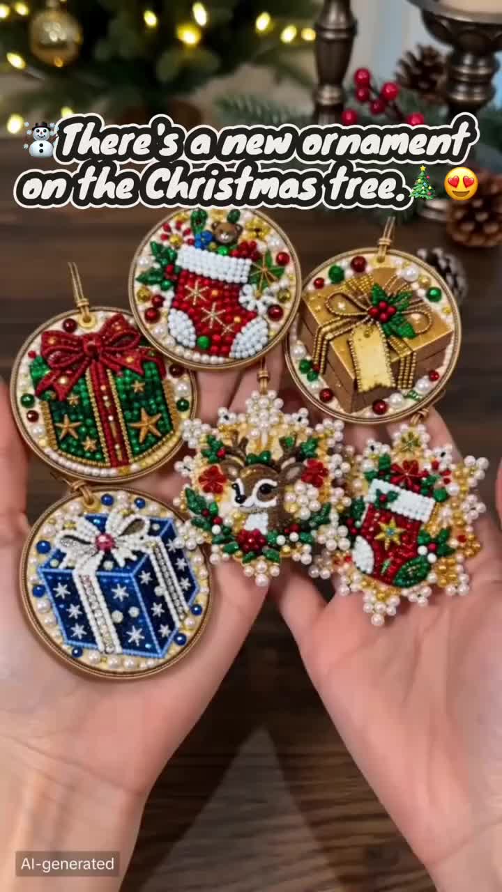 Christmas DIY Diamond Painting Ornaments