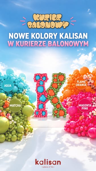 Nowe kolory Kalisan tylko w Kurierze Balonowym!