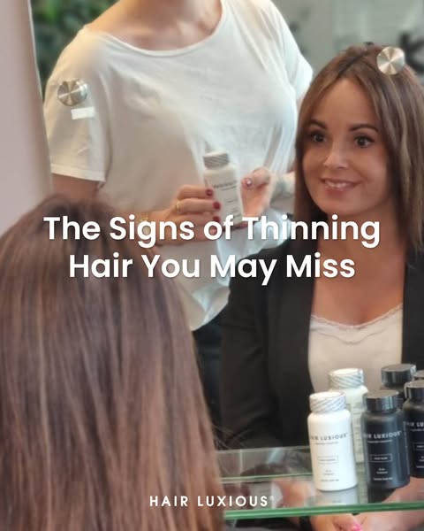 What Hairdressers See When Hair Starts Thinning