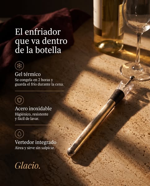 Vino frío, sin diluir