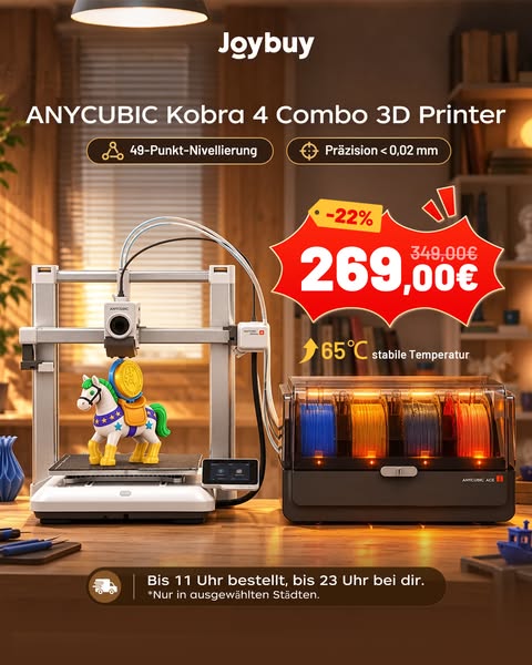 Bis zu 87% Rabatt auf 3D-Drucker