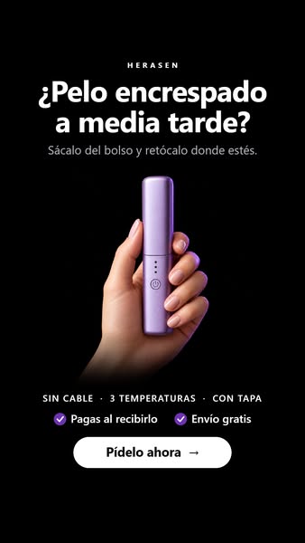 El alisador que cabe en el bolso