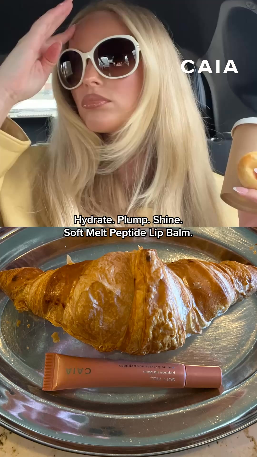 Your lips, but glazed.