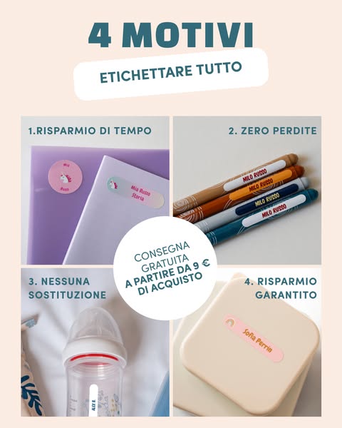 Etichette personalizzate