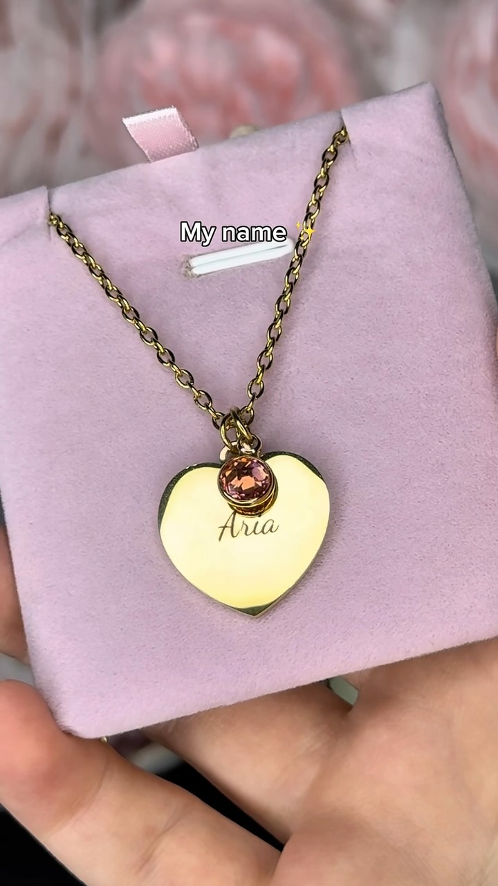 Your Birthstone W/ Custom Engraving