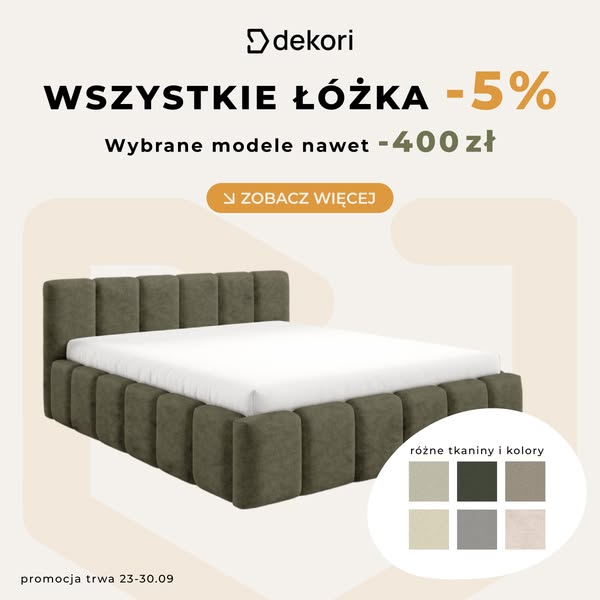 Wszystkie łóżka teraz -5%