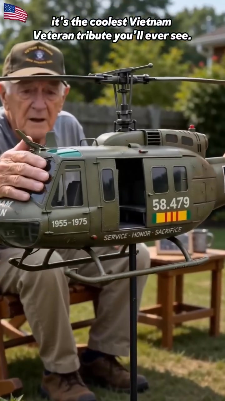 Last Day Promo: 49% OFF -Vietnam Veteran UH-1 Helicopter Wind Spinner- Buy 2 Free Shipping Today!