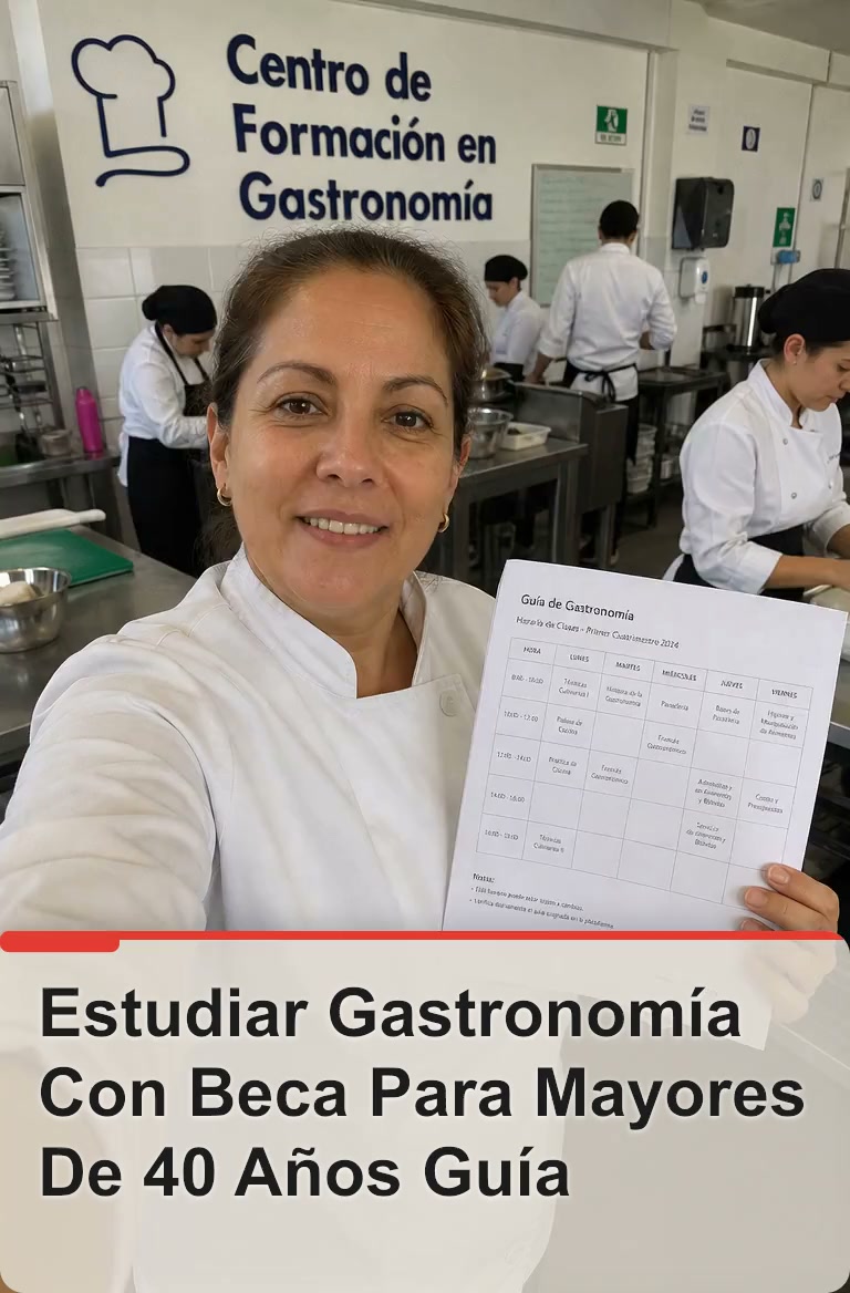 Estudiar Gastronomía Con Beca Para Mayores De 40 Años Guía