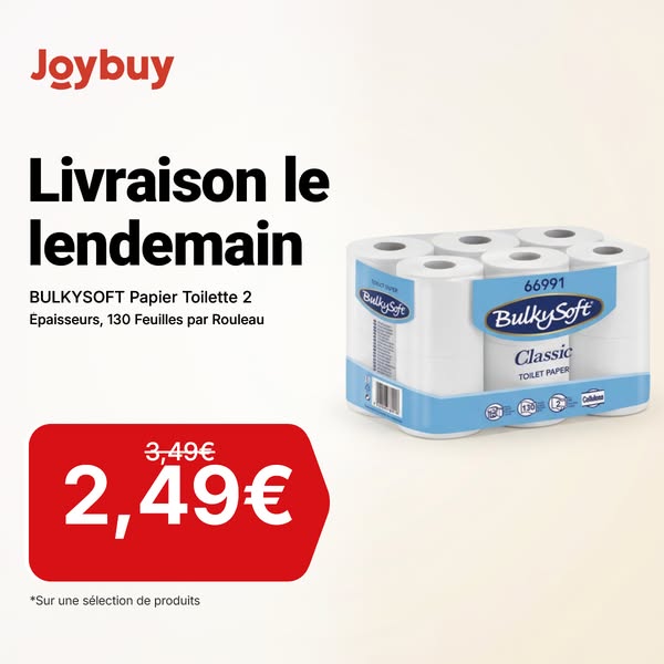 Commandé avant 11h, livré avant 23h.