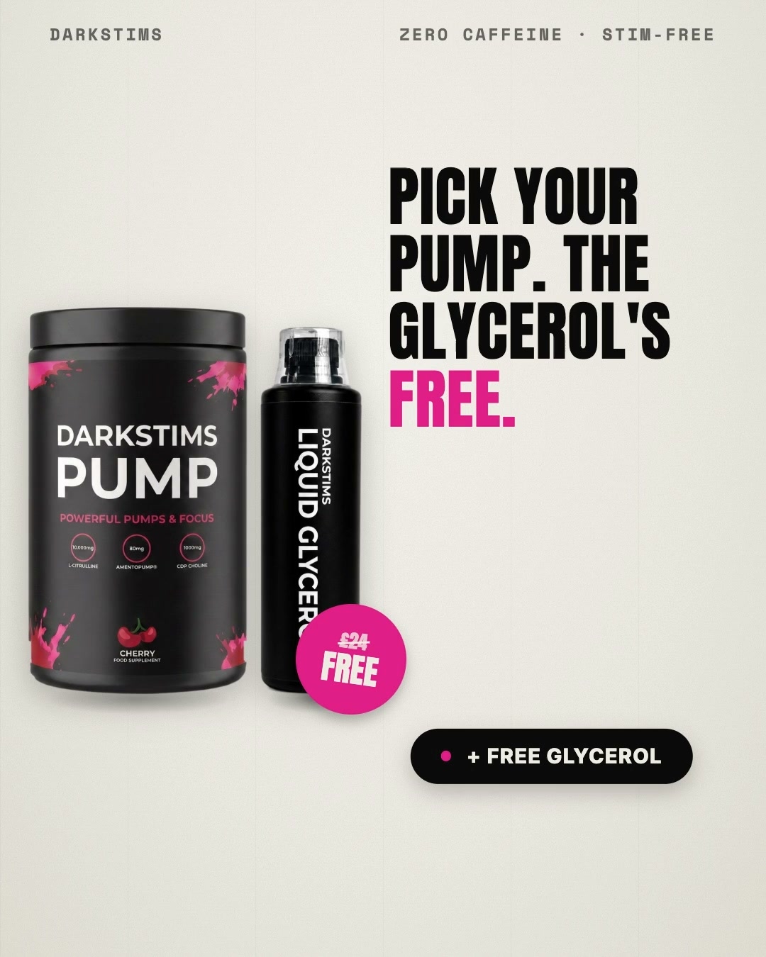 Buy PUMP V2, Get Glycerol FREE