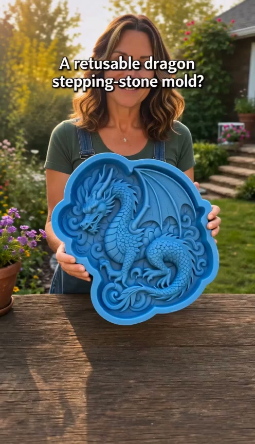 Create Your Own Garden Art - Reusable Mold for Stepping Stones