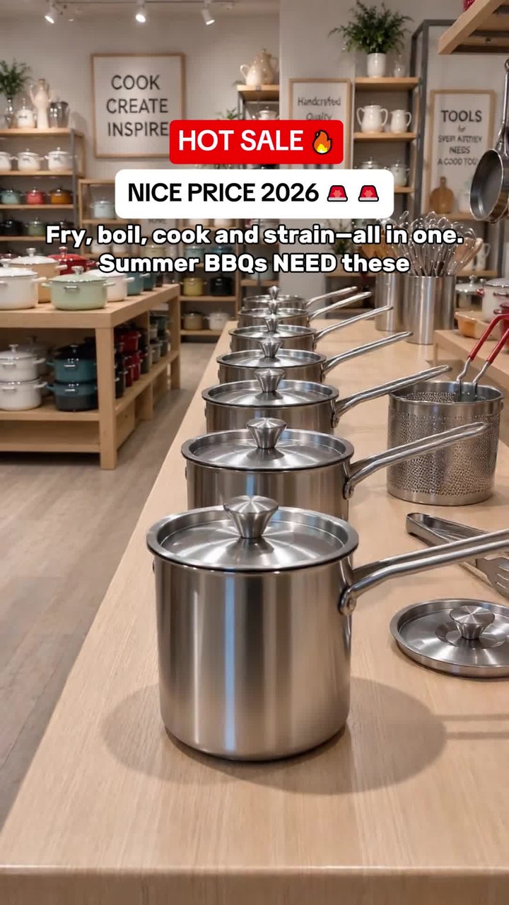 Multifunctional 304 Stainless Steel Fryer