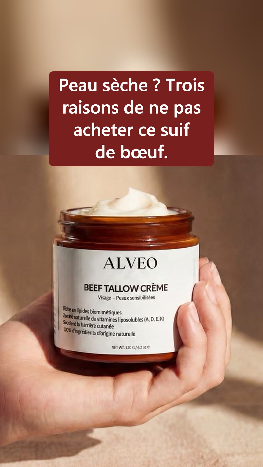 La crème qui vient de chez le fermier