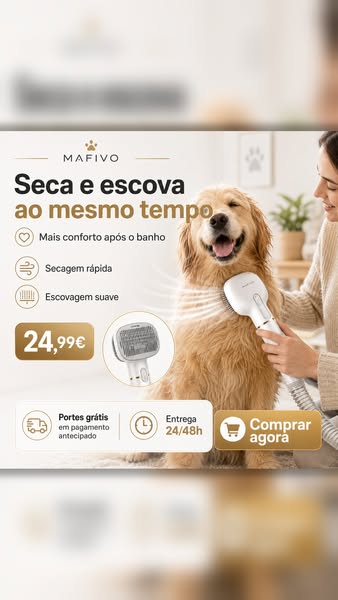 Seca e escova ao mesmo tempo