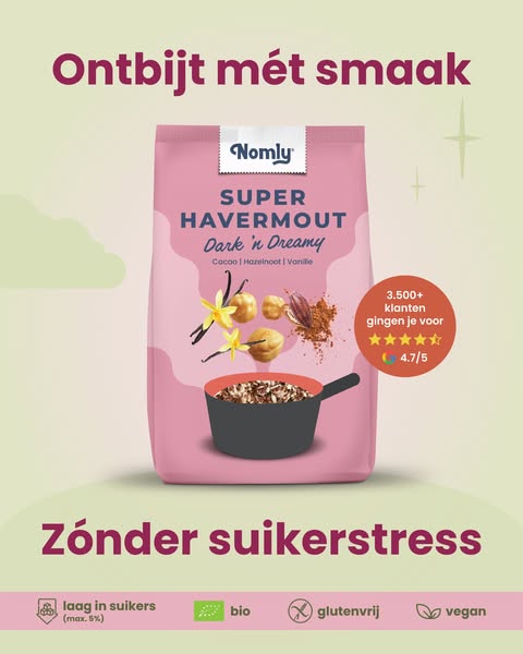 Veel smaak. Max. 5% suikers