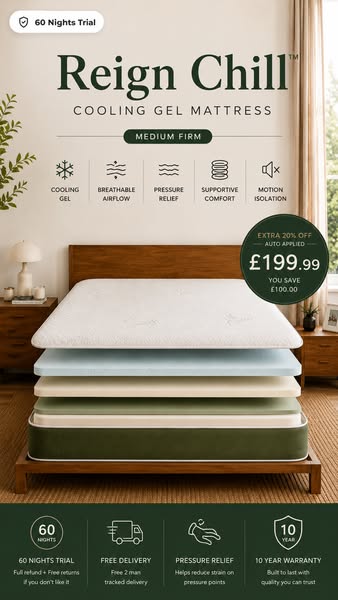 Reign Chill™ Cooling Gel Mattress
